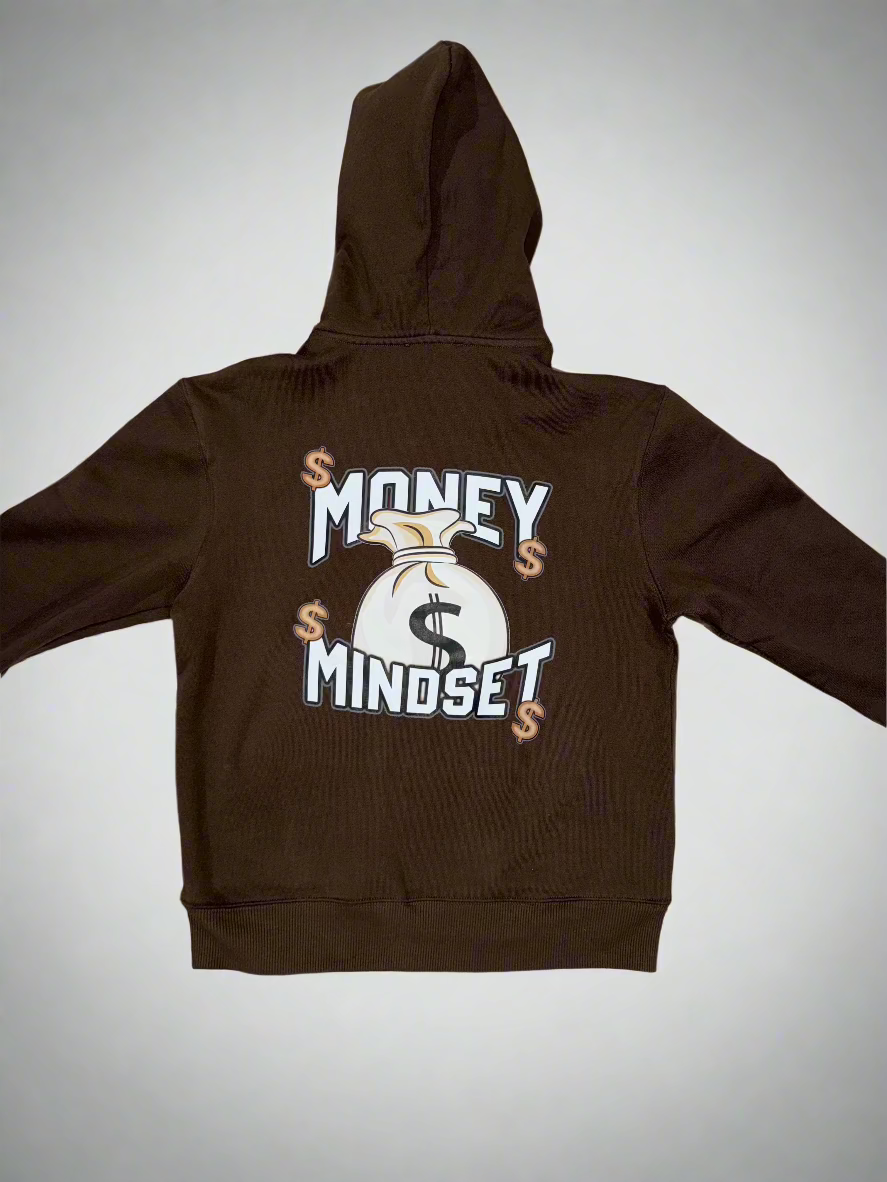 Money Mindset Brown Hoodie