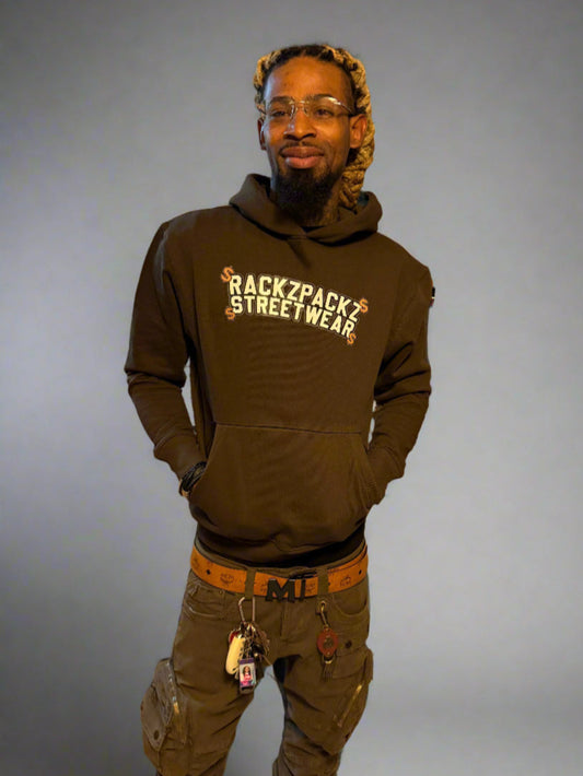 Money Mindset Brown Hoodie