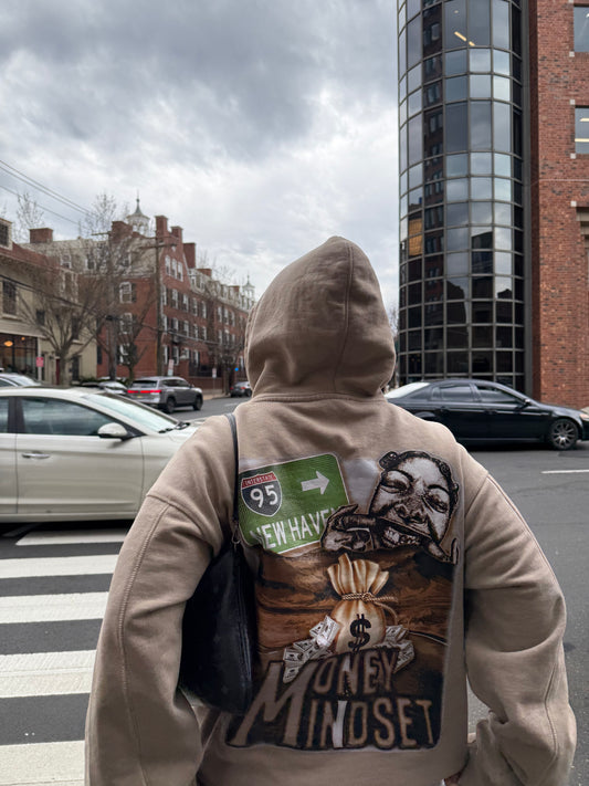 “New Haven” Oversized Hoodie Beige